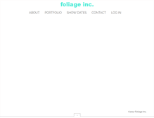 Tablet Screenshot of foliageinc.com